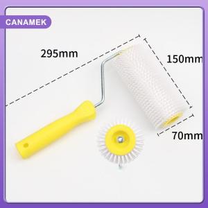 【CANAMEK】 1PC 15 22CM Defoaming Drum Brush Spike Roller Latex Floor Self Compound Roller Leveling Screed Spiked Roller Paint Brush Roller