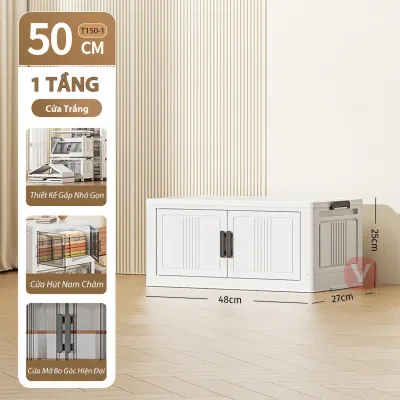 [Hỏa Tốc] Tủ Nhựa Gấp Nhỏ Gọn Tủ Nhựa Bếp Tủ Đồ Dùng Đa Năng Mẫu Mới Cải Tiến Lắp Ráp Dễ Dàng