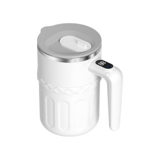 ZYJC Rechargeable Self Stirring Coffee Mug 380ML Temperature Display Automatic Mixer Cup Reusable Waterproof Electric Coffee Mug For Tea