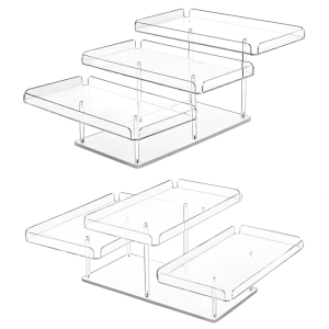 Acrylic 3 Layer Clear Cakes Stand Tiered Display Tray For Wedding Birthday Party Dessert Table Decors Portable Durable Modern