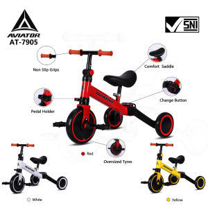 Balance Bike 3 in 1 Aviator push bike sepeda keseimbangan anak kado ulang tahun
