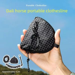👉【Miễn phí ship cho 1 sản phẩm】ALLLUCK Có thể điều chỉnh Dây phơi quần áo du lịch Có thể thu gọn Chống gió Dây phơi quần áo Di động Lưu trữ nhỏ gọn Dây chuyền sấy Dành cho cắm trại ngoài trời