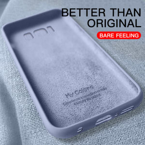 Original Liquid Silicone Case for Samsung Galaxy S8 S9 S10 S20 Plus Ultra S10E Note 8 9 10 20 Pro A51 A71 A50 Soft Cover Coque