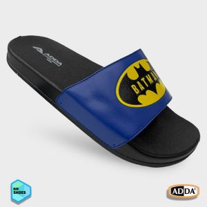 รองเท้าแตะผู้ชายแบบสวม ADDA 13656 ลาย Batman ทำจากยาง ใส่ลุยน้ำได้