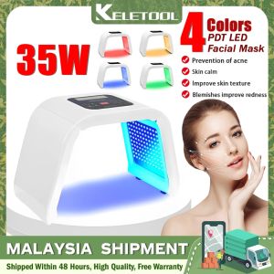 PDT LED Face Mask Light Therapy Beauty Machine Photon Facial Phototherapy Skin Care Machine Facial Light 4 Colors 嫩肤仪