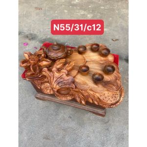 Khay trà ngọc am mộc liền khối