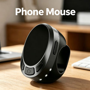 Simulator Scrolling Ring Remote Control Air Finger Ring Mouse with Touchpad for iOS Android
