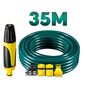 50M Water hose set Heavy-Duty Garden hose Adjustable Spray Gun High Pressure Nozzle For Home/Garden/Car wach