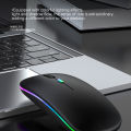 2.4G Wireless Mouse RGB Rechargeable Mice Wireless Computer Mause LED Backlit Ergonomic Gaming Mouse for Laptop PC. 