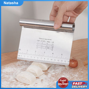 15/20cm Stainless Steel Dough Cutter Flour Cutter with Scale Dough Pastry Scraper Baking Accessories