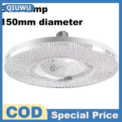QIUWU 1pcs E27 LED pha lê UFO ánh sáng bóng đèn siêu sáng trần ánh sáng hoàn hảo cho phòng khách nhà tiết kiệm năng lượng thiết kế