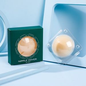 Women Reusable Invisible Nippleless Adhesive Silicone Nipple Cover Breast Pads Self Adhesive Breast Chest Bra 无胶自粘 隐形胸贴