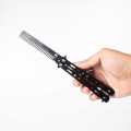 KNIFEZER Pisau Sisir Besi Butterfly Balisong Training Knife CS GO - LF-9898. 