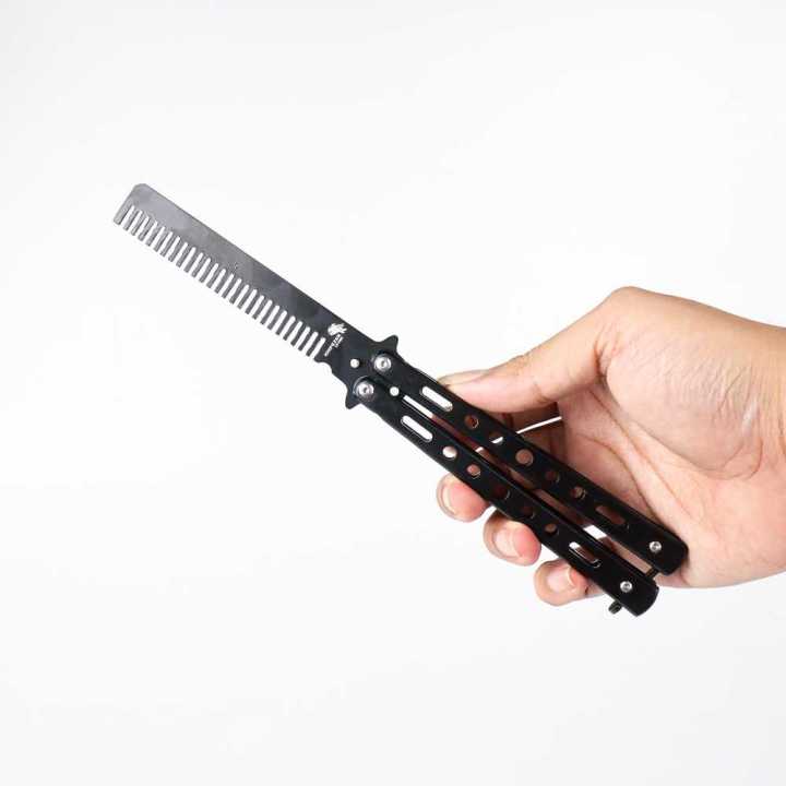 KNIFEZER%20Pisau%20Sisir%20Besi%20Butterfly%20Balisong%20Training%20Knife%20CS%20GO%20-%20LF-9898%20-%20Image%208