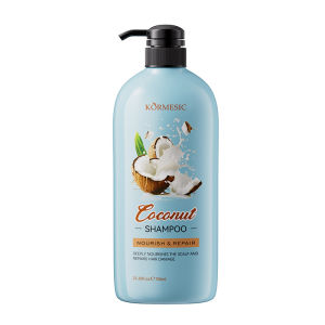 Hydrating Coconut Treatment Shampoo Anti-Dandruff Coconut Oil Shampoo for Itchy Scalp Relief and Hair Nourishment 750ml