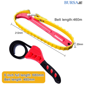 KUNCI PEMBUKA FILTER OLI ADJUSTABLE BELT / CHAIN 8 INCH/12 INCH