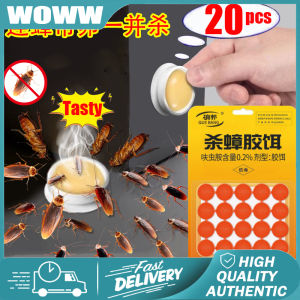 【READY STOCK】20-Pack High-Quality Cockroach Traps - Fast-Acting Gel Bait No Cockroaches Required Pest Control Solution
