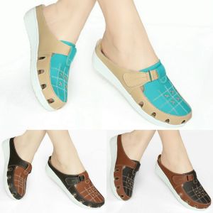 Sepatu Sandal Wanita Casual MULAN | Sepatu Sandal Slop Wanita Murah | Sepatu Sandal Wanita Mules Casual