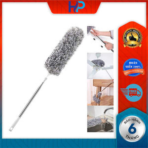 Chổi quét trần nhà thông minh đa năng làm sạch mạng nhện cán inox kéo dài 2m8 có thể xếp gọn đầu lau gập 90 độ