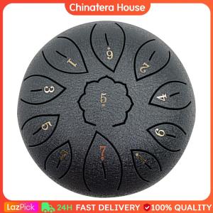 Hand Pan Tank Drum 6 inch 11 Tune Notes Steel Tongue Drums Children Beginner for Music Lovers Playing Accessories