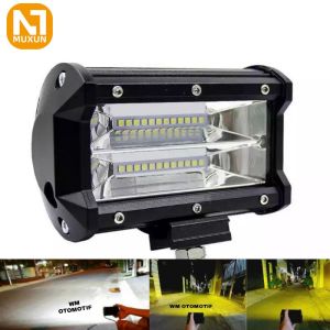 Lampu Tembak Sorot 24 Volt LED Bar CREE 24 Mata 2 Susun Truk Bus Fuso Canter Tronton Truck Bis Hino High Grade Worklight Lightbar Cutoff Motor Mobil Universal