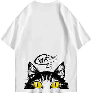 Kaos Oversized Tshirt WhoS There Gambar Depan Belakang Kaos Oversize Wanita/Pria