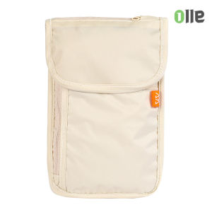 กระเป๋าใส่แฟ้มกันขโมยอเนกประสงค์ กระเป๋าเอกสารเดินทางกันขโมยมัลติฟังก์ชั่น ที่ใส่หนังสือเดินทางตั๋วเปลี่ยนถุงเก็บกระเป๋า