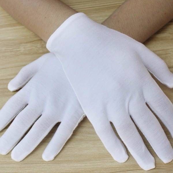 【猫超新品】纯棉手套白色手套礼仪吸汗耐磨盘珠文玩薄手套男女作业劳保批发erdgfjhki | Lazada