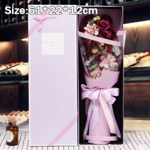 33pcs Artificial Rose Flower Soap Bouquet Gift Box Creative Birthday Gifts For Valentines Mothers Day Gifts