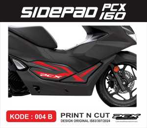 Sticker Tankpad Sidepad bawah honda PCX 160 al PCX 160 Sticker PRINT & CUT