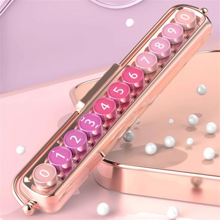 ZOATAAL Telephone Number Plate Women Park Stop ABS Parking Card