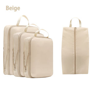4Pcs/Set Travel Compression Bag Luggage Organizer Travel Pouch Packing Cubes for Travel Bag Organizer Travel Storage Bag Travel Pouch