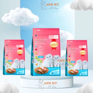 Thức Ăn Cho Mèo Con Hạt Smartheart Kitten Gà Cá Trứng Sữa 1.1Kg hỗ trợ tiêu hóa sáng mắt