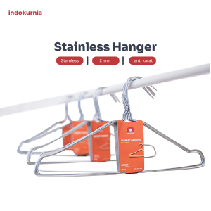 Indokurnia 10 pcs Gantungan Baju Kawat