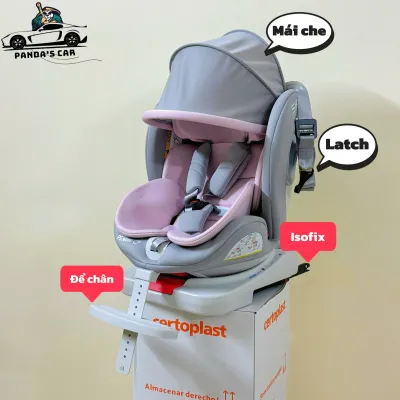 Ghế Ngồi Ô Tô Cho Bé Có Khóa Chốt An Toàn Ghế An Toàn Cho Trẻ Em ISOFIX+LACTH Cố Định