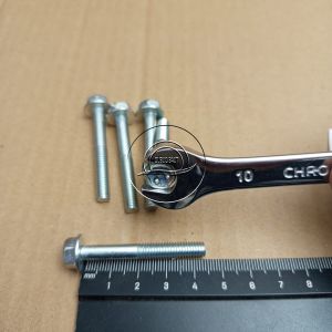 BAUT TOPI M6X45 KUNCI PAS 10 PANJANG 45CM 45 CM PUTIH 45MM 45 MM FLANGE BOLT M6 X 45 BAUT 6X45 6 X 45 PITCH DRAT 1.0