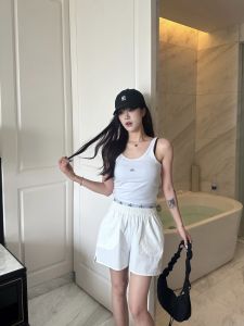 original ALO Womens Waterproof Quick-Dry Double-Waist Shorts 26 Summer New Arrival: Versatile Two-in-One Casual Fitness Sports Pants