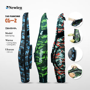 Tas Joran Pancing Jumbo Ukuran 100 cm Muat Untuk 3 Set Joran+Reel Bahan Denim Lapisan Busa Tebal