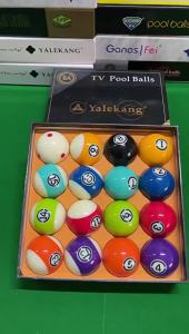 American Style 16 Color Crystal Pool Balls Pool Supplies Yalekang 8A Colorful Crystal Pool Balls Chinese Style Black Eight Pool Balls