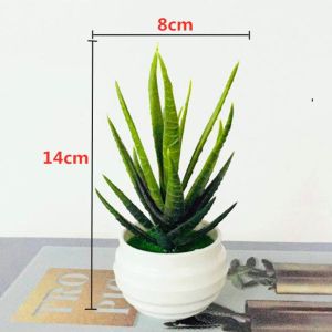 Simulation Potted Plant Mini Plastic Artificial Simulation Succulent Aloe Vera Small Potted Fake Flower Potted Plant Simulation Green Radish Potted