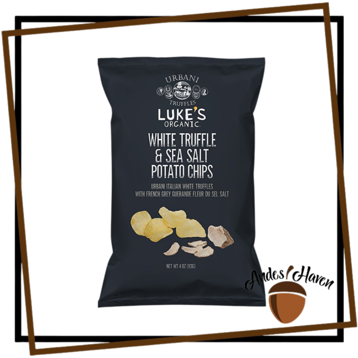 【Luke's Organic】White Truffle & Sea Salt Potato Chips - 113g