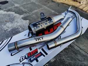 knalpot racing original TRITON type GT-5 series full system buat motor all matic vixion cb150/cbr150 verza byson fu sonic mega pro Tiger dan lain lain