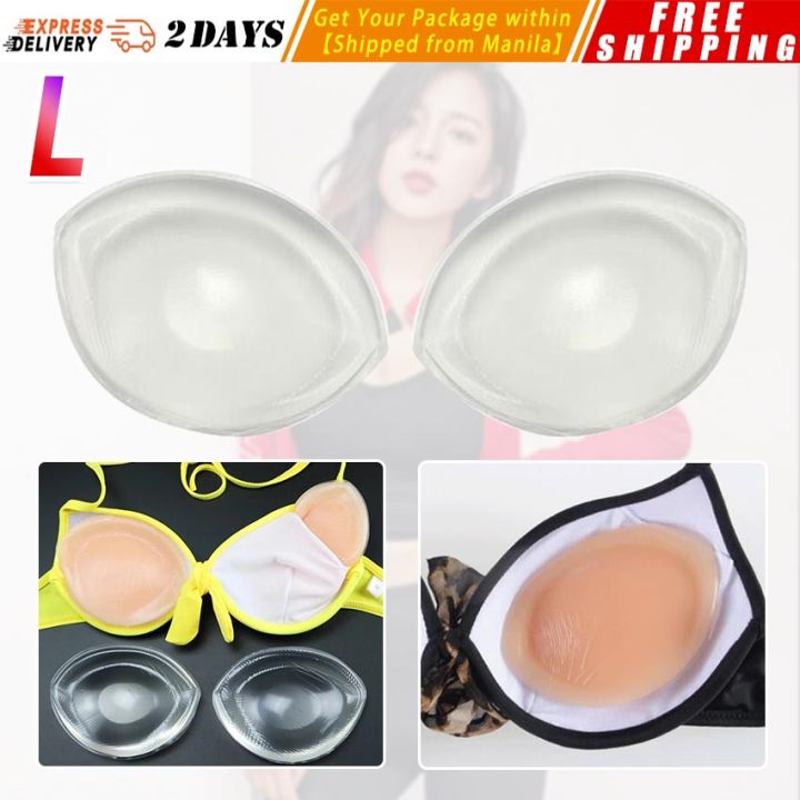 2 Colors】Silicone Bra Pads Push Up Pad for Brassier Chest Enhancers Bra  Insert Pads Sexy Bikini Padding Breast Patch Pads Bra-Pad
