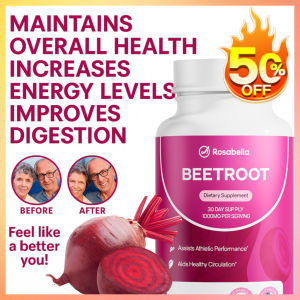 Beetroot Capsules/Nutritional Support/Enhanced Exercise Performance/Health Care Benefits/Daily Supplement For Fitness Enthusiasts/Vegetarians/High-pressure Work/Heart Health