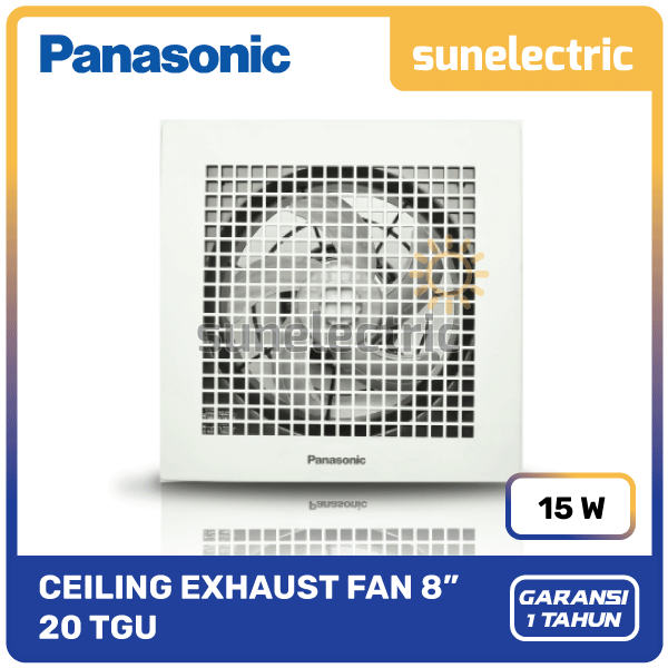 Panasonic FV-20 TGU Ceiling Exhaust Fan 8 inch / 8" / 20 cm FV 20 TGU ...