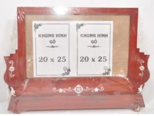 khung ảnh thờ gô khung đôi có chân 20x25* 20x30 có 2 màu nâu và đen