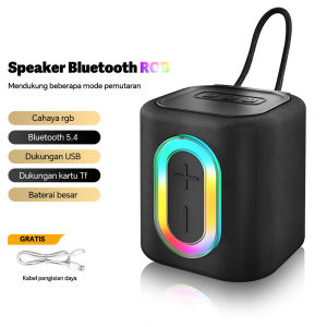 Bluetooth Speaker RGB Bluetooth 5.4 RGB Waterproof IPX4 1800mAH Portable - Garansi 1 Tahun
