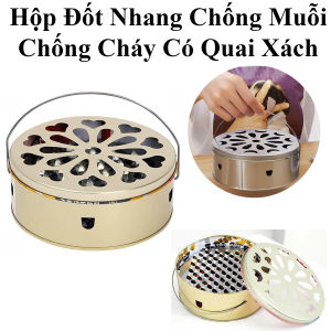 Hộp Đốt Nhang Chống Muỗi Chuyên Dụng Chống Cháy Có Quai Xách