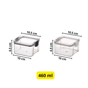 Toples Penyimpanan Cereal Kotak Bening Kedap Udara 1800ML Kontainer Makanan Storage Jar Food Tempat Bumbu Wadah Snack Storage Box Penyimpanan Bahan Makanan Murah