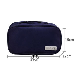 Large-capacity Double-layer Underwear Storage Bag Travel Bra Storage Bag Portable Business Trip Underwear Socks Storage